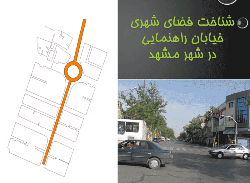 پاورپوینت شناخت فضای شهری خیابان راهنمایی مشهد (۸۱ اسلاید)
