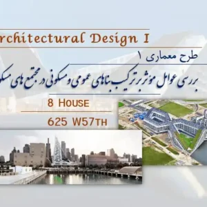 پاورپوینت تحلیل ترکیب کاربری مسکونی و عمومی با نمونه‌های 8 House و W57