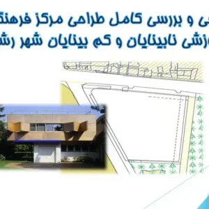 پاورپوینت طراحی مرکز نابینایان و کم‌بینایان رشت با تحلیل اقلیم گیلان و ضوابط طراحی