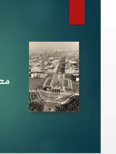 پاورپوینت تحلیل معماری میدان پاریزر پلاتس برلین، دروازه براندنبورگ و ساختمانهای جداره میدان