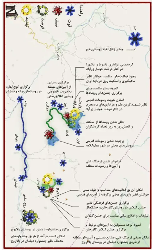 شیتهای پروژه کارگاه طراحی شهری ۳؛ تحلیل SWOT و برنامهریزی گردشگری در منطقه الموت